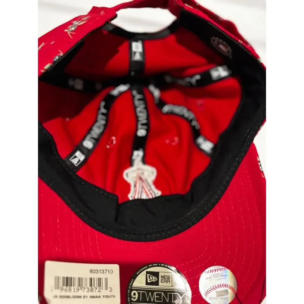 Los‎ Angeles Anaheim Angels Hat- New- Red- floral youth -Adjustable- 9TWENTY
